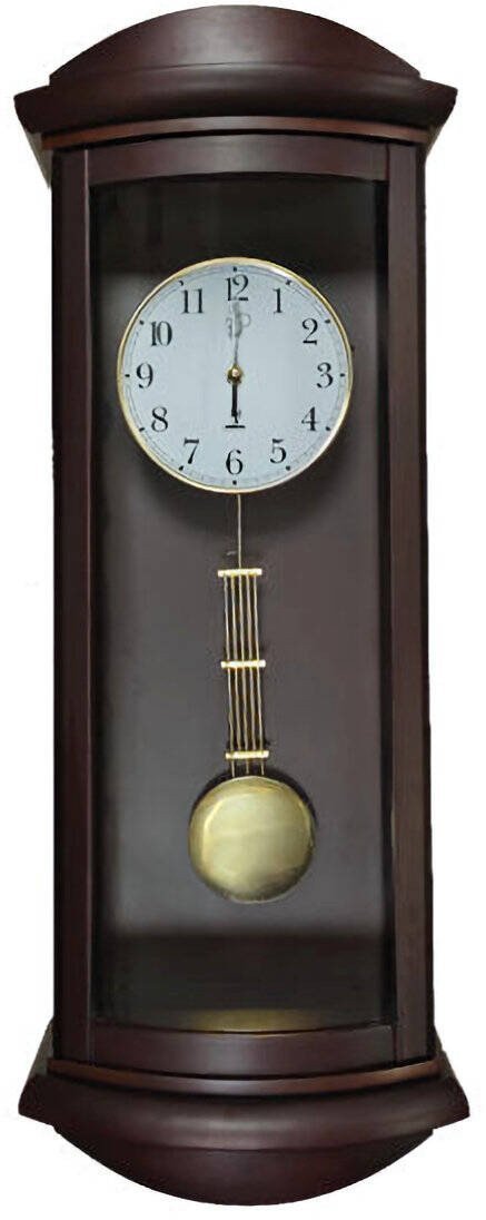 Zegar ścienny JVD NR24020.23 drewniany z kurantaki 68 cm .