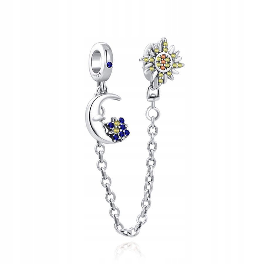 Łańcuszek Charms Księżyc Charms Zabezpieczenie