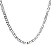 Łańcuszki - Łańcuszek pancerka 50cm / 4,4mm - Stal chirurgiczna Męski Srebrny - miniaturka - grafika 1