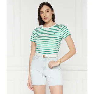 Tommy Hilfiger T-shirt | Slim Fit - Koszulki i topy damskie - miniaturka - grafika 1
