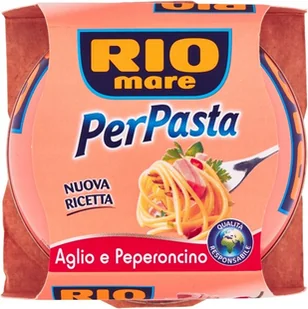 Tuńczyk z czosnkiem i peperoncino sos do makaronu 160g - Riomare - Pasztet i przetwory mięsne - miniaturka - grafika 1