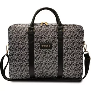 Torba na laptopa GUESS GCube Stripe do 16 cali Czarny GUCB15HGCFSEK - Torby na laptopy - miniaturka - grafika 1