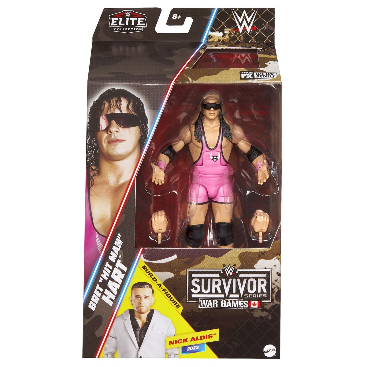 Figurka akcji WWE Bret Hart Elite Survivor Series 2025 Toy Wrestling
