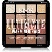 Cienie do powiek - NYX Ultimate Shadow Palette Paleta cieni Warm Neutrals - miniaturka - grafika 1