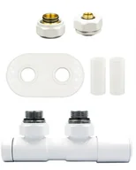 Zawory i kraniki - Zawór regulacyjny 50mm TWINS biały prawy Pex All in One - miniaturka - grafika 1