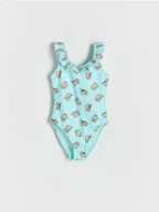 Stroje kąpielowe dla dziewczynek - Reserved - Kostium jednoczęściowy Pusheen - jasnozielony - miniaturka - grafika 1