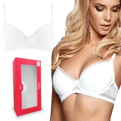 Biustonosze - Henderson Kassidy, Biustonosz Push Up, Biały, 75D - miniaturka - grafika 1