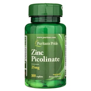 Puritans Pride Pikolinian Cynku 25mg Zinc Picolinate 100 Tabletek - Suplementy naturalne - miniaturka - grafika 4