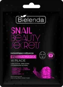 Maseczki do twarzy - Bielenda Snail beauty secrets Rozświetlająco - odżywcza czarna maska w płacie, 1 szt. - miniaturka - grafika 1