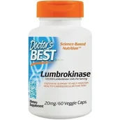 Serce i układ krążenia - Doctor's Best Lumbrokinase (Lumbrokinaza, Układ sercowo-naczyniowy) 60 Kapsułek wegetariańskich - miniaturka - grafika 1