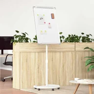 Tablice i flipcharty - vidaXL Tablica magnetyczna suchościeralna biało-szary 62 x 62 x 195 cm - miniaturka - grafika 1