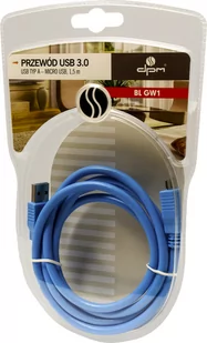 Kabel DPM USB 3.0 A - micro USB 1,5 m Niebieski (5900672654295) - Kable - miniaturka - grafika 1