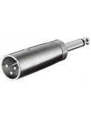 Złącza, przejściówki, adaptery - Wentronic Adapter XLR 3-stykowe gniazdo XLR na wtyk 6.35 MM Mono wtyczka, 1 szt. 27452 - miniaturka - grafika 1