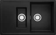 Zlewozmywaki - BRANDE SHAPE DUAL 780-60 BLACK (czarny mat) - miniaturka - grafika 1