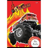 Zeszyty szkolne - Zeszyt A4 32k linia podwójna dwukolorowa laminowany Hot Wheels p15, mix cena za 1 szt - miniaturka - grafika 1