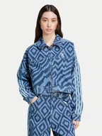 Kurtki damskie - adidas Kurtka jeansowa FARM Rio IW0793 Niebieski Loose Fit - miniaturka - grafika 1