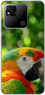 Etui i futerały do telefonów - Pokrowiec König Design kompatybilny z Xiaomi Redmi 10A - plastikowe, miękkie etui na telefon komórkowy - papuga - miniaturka - grafika 1