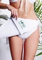 Sukienki i spódnice sportowe - Spódnica na saunę z figami w 100% naturalna bawełna Yeye Biały L - miniaturka - grafika 1