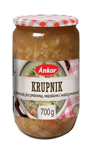 Ankor Krupnik z kaszą jęczmienną i warzywami 700g - Szybkie dania obiadowe - miniaturka - grafika 1