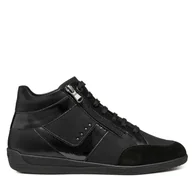 Sneakersy damskie - Sneakersy Geox D Myria D4668B 0EKHH C9999 Czarny - miniaturka - grafika 1