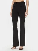 Spodnie damskie - Rinascimento Spodnie materiałowe CFC0117520003 Czarny Bootcut Fit - miniaturka - grafika 1