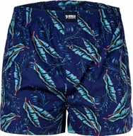 Majtki męskie - Happy Shorts Herren Web-Boxershorts - Amerykańskie bokserki Tropical Leaves XL - miniaturka - grafika 1
