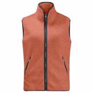 Kamizelki damskie - Damska kamizelka polarowa Jack Wolfskin HIGH CURL VEST W warm amber - XXL - miniaturka - grafika 1