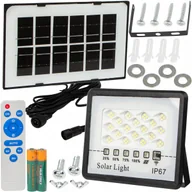 Lampy ogrodowe - LAMPA SOLARNA NAŚWIETLACZ HALOGEN LED SOLARNY Z CZUJNIKIEM RUCHU ZMIERZCHU - miniaturka - grafika 1