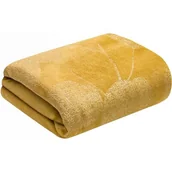 Koce - Eurofirany Euro Firany KOC FLANELOWY GINKO2 MIODOWY 150x200 1210797 - miniaturka - grafika 1