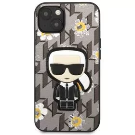 Obudowa dla telefonów komórkowych Karl Lagerfeld Ikonik Flower na Apple iPhone 13 KLHCP13MPMNFIK1 Szary - Etui i futerały do telefonów - miniaturka - grafika 1