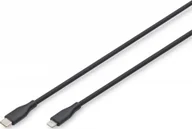 Kable USB - DIGITUS Kabel przyłączeniowy USB 2.0 typ C-Lightning silikonowy 1m S - miniaturka - grafika 1