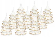 Świece - 9x świeczki świąteczne choinka 15cm końcówka złota - miniaturka - grafika 1