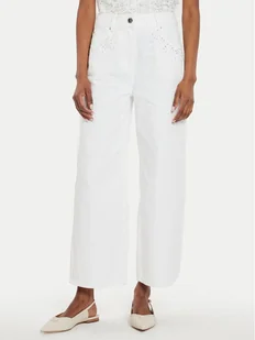Morgan Jeansy 242-PEZEL Biały Wide Leg - Spodnie damskie - miniaturka - grafika 1