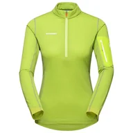 Bluzy damskie - Bluza damska Mammut Aenergy ML Half Zip Pull techniczna zielona-L - miniaturka - grafika 1