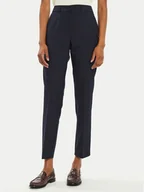 Spodnie damskie - Marella Chinosy Verres 2423136281 Granatowy Slim Fit - miniaturka - grafika 1