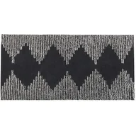 Dywany - Dywan Bawełniany 80 X 150 Cm Czarno-biały Bathinda - miniaturka - grafika 1
