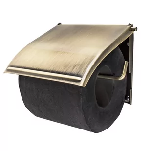 Uchwyt, wieszak  na papier toaletowy na ścianę złoty 1710 - Wieszaki łazienkowe - miniaturka - grafika 1