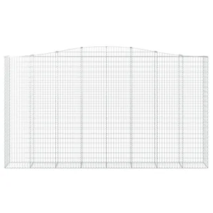 Kosze gabionowe, 5 szt, 400x50x220/240 cm, galwanizowane żelazo Lumarko! - Ogrodzenia - miniaturka - grafika 5