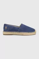 Espadryle męskie - Polo Ralph Lauren espadryle zamszowe Cevio Slip 803862549001 kolor granatowy - miniaturka - grafika 1