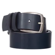 Paski - Klasyczny Pasek Damski VerMari Skórzany Granatowy 4 cm - miniaturka - grafika 1