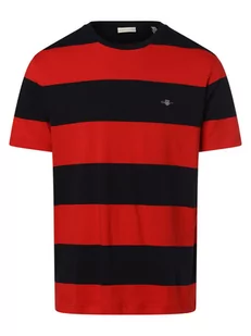 Gant - T-shirt męski, niebieski|czerwony - Koszulki męskie - miniaturka - grafika 1