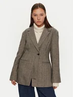 Marynarki i żakiety damskie - Karen by Simonsen Marynarka Rigmor 10105088 Szary Oversize - miniaturka - grafika 1