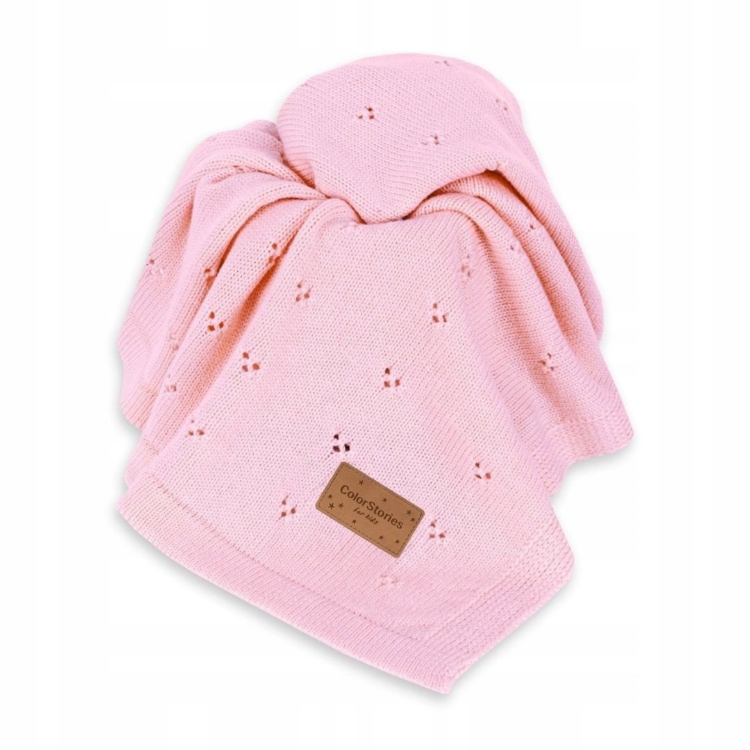 Colorstories Kocyk merino całoroczny Meri Różowy