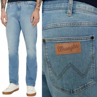 Spodnie męskie - Wrangler LARSTON SLIM FREE TO STRETCH Clever DOPASOWANE BLUE DżINS W31 L32 - miniaturka - grafika 1