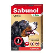 Artykuły przeciw pasożytom - SABUNOL SABUNOL OBROZA CZERWONA PRZECIW PCHŁOMN I KLESZCZOM 50CM SO50CZERW - miniaturka - grafika 1