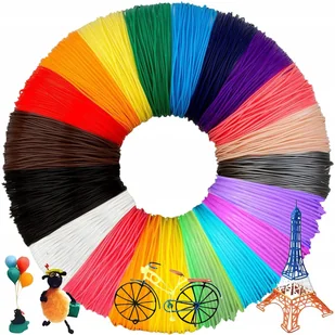 FILAMENT DO DŁUGOPISU DRUKARKI 3D 100M PLA WKŁAD 3D PEN 1,75MM KOLOROWY - Filamenty i akcesoria do drukarek 3D - miniaturka - grafika 1