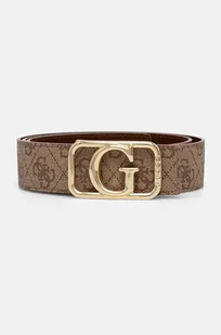 Guess pasek dwustronny MIETTA damski kolor brązowy BW9184 P4435 - Paski - miniaturka - grafika 1
