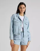 Kurtki damskie - Damska kurtka jeansowa Lee RELAXED RIDER JKT S - LEE - miniaturka - grafika 1