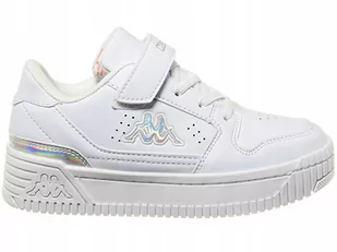 Buty dziecięce KAPPA EMELA 261057K-1017 białe sportowe holograficzne 28 - Buty dla dziewczynek - miniaturka - grafika 1