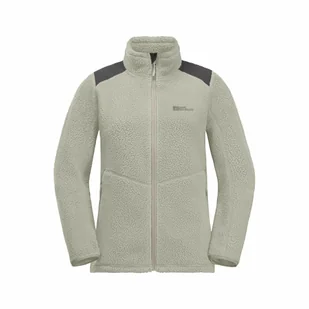 Damska kurtka polarowa Jack Wolfskin KAMMWEG PILE FZ W seal - M - Kurtki damskie - miniaturka - grafika 1
